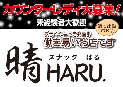 ポケパラ体入 晴 HARU.・ハル - 塩浜町のスナック女性キャスト募集