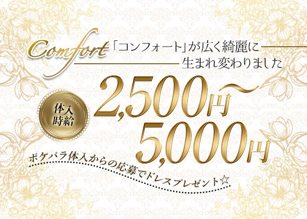ポケパラ体入 Comfort・コンフォート - 川崎駅前のキャバクラ女性キャスト募集