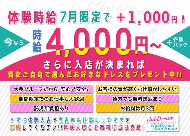  club DREAM 職種：フロアレディ