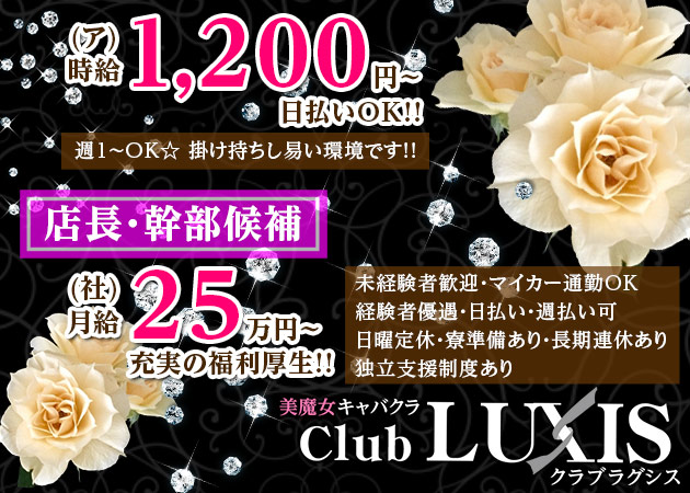「club LUXIS」スタッフ求人