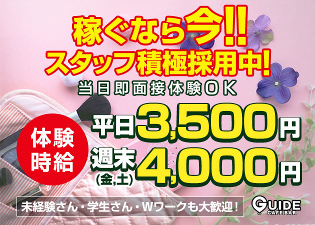 豊田ガールズバー・CAFE BAR GUIDEの求人