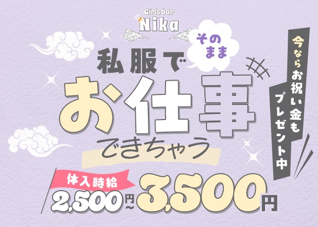 武蔵小杉駅前ガールズバー・Girls bar Nikaの求人