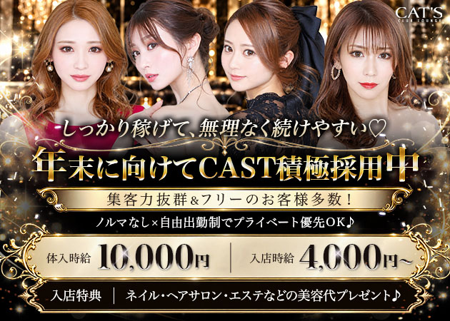 浜松キャバクラ・CLUB LOUNGE CAT'Sの求人