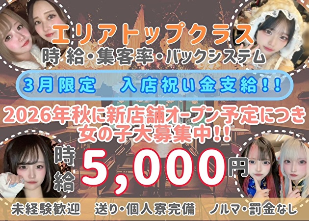 成田ガールズバー・GIRLS MUSIC BAR  “ at B ”の求人