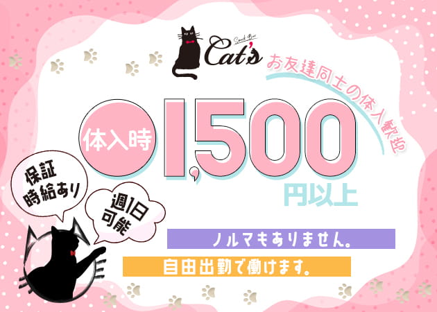 ポケパラ体入 Snack Bar Cat’s・キャッツ - 中野新橋のスナック女性キャスト募集