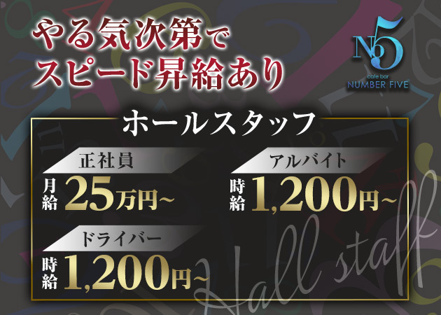 名古屋 藤が丘のガールズバー求人/アルバイト情報「Cafe bar No5」