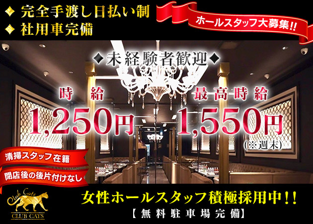 岩出のラウンジ/クラブ求人/アルバイト情報「CLUB CATS 和歌山  別邸」