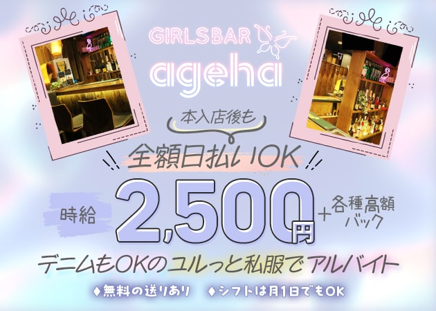 GIRL'S BAR ageha 職種:カウンターレディ