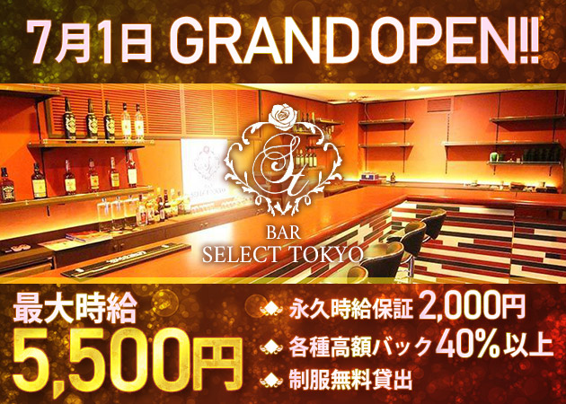 BAR SELECT TOKYO 職種:カウンターレディ