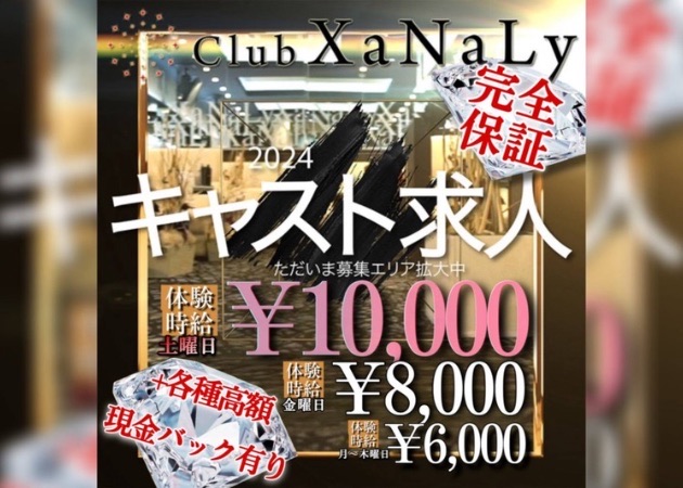 豊田 キャバクラ・ザナリーの求人